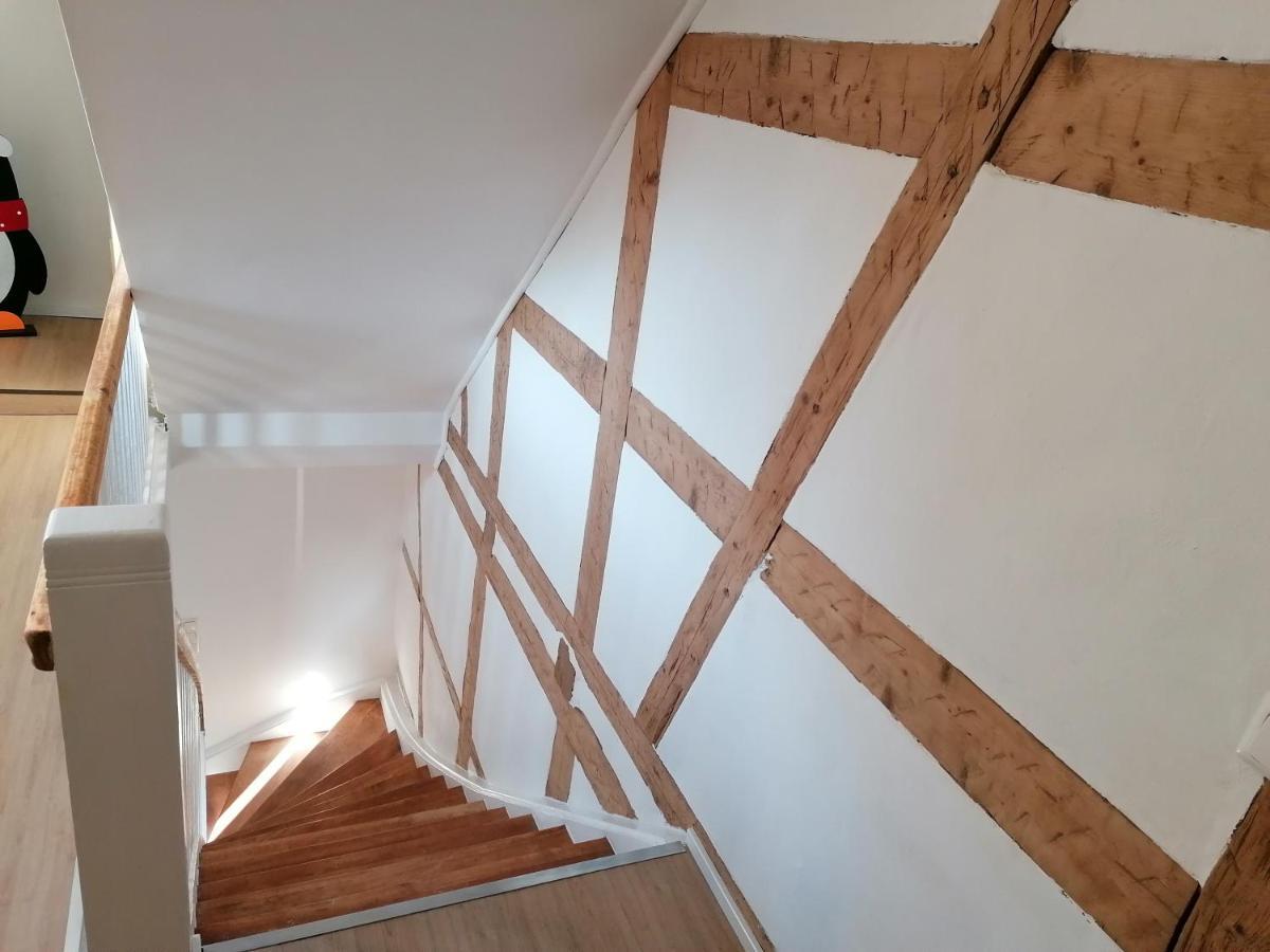 Fewo Im Lehm-Fachwerkhaus Erfurt Mit 3 Einzelnen Schlafzimmern Je Mit Tv Kültér fotó